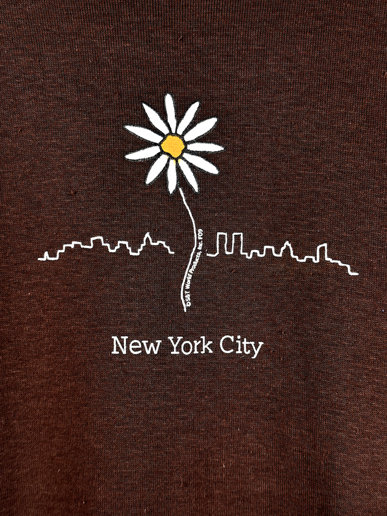 Vintage 1990s NYC Skyline with Daisy Racerback Tank - MULTIPLE SIZES