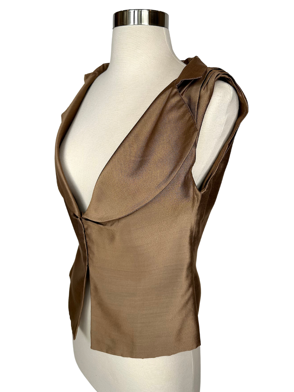 Vintage 1990s Christian LaCroix Paris Mettalic Vest Top - S/M