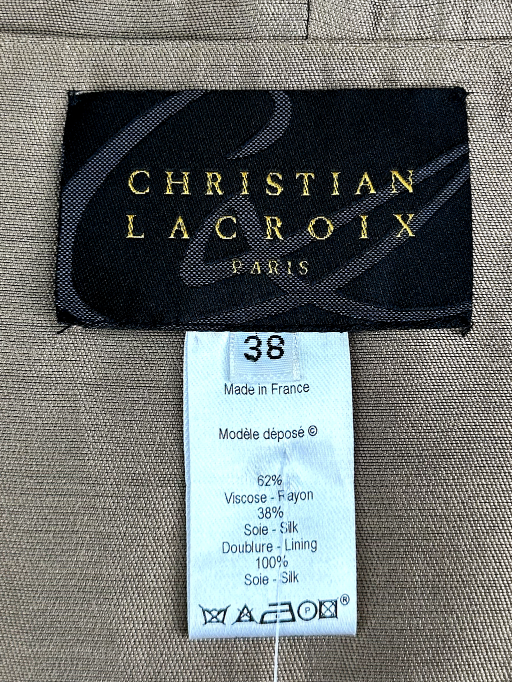 Vintage 1990s Christian LaCroix Paris Mettalic Vest Top - S/M