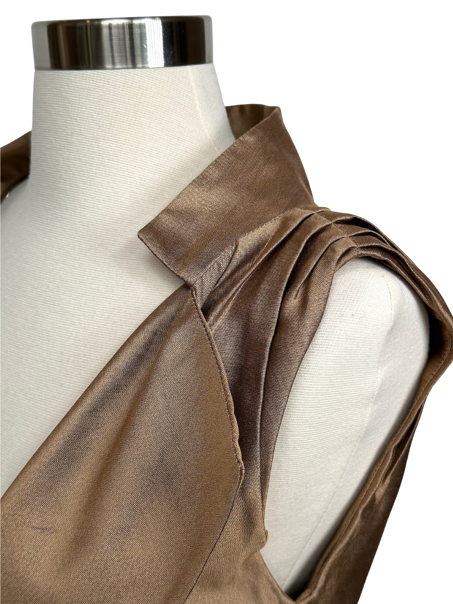 Vintage 1990s Christian LaCroix Paris Mettalic Vest Top - S/M