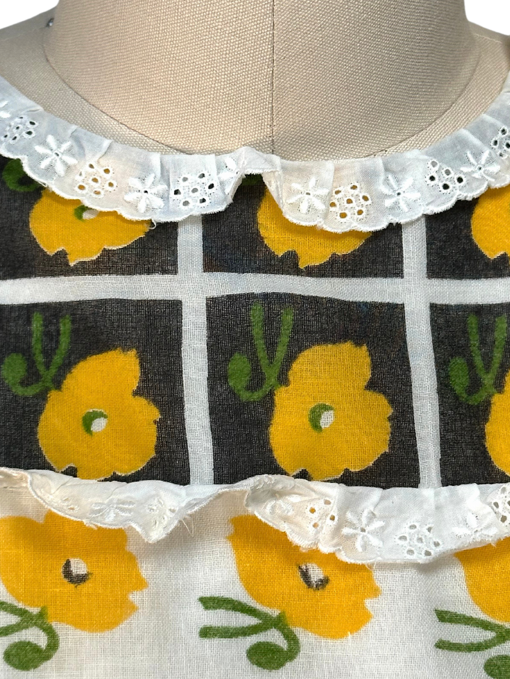 Vintage 70s French Cottagecore Prairie Dress - S - M