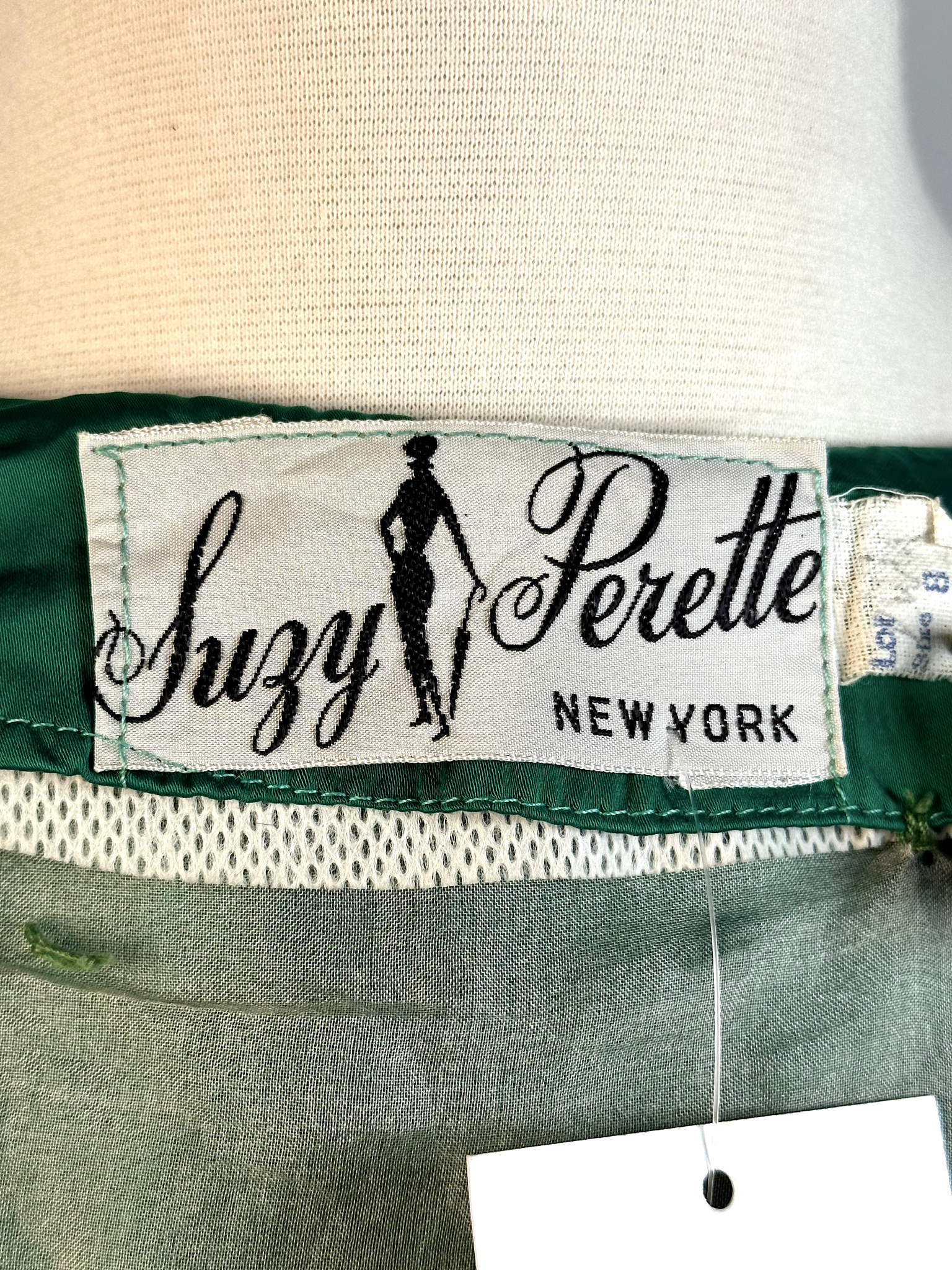 Vintage 1950s Suzy Perette Emerald Dress - XS