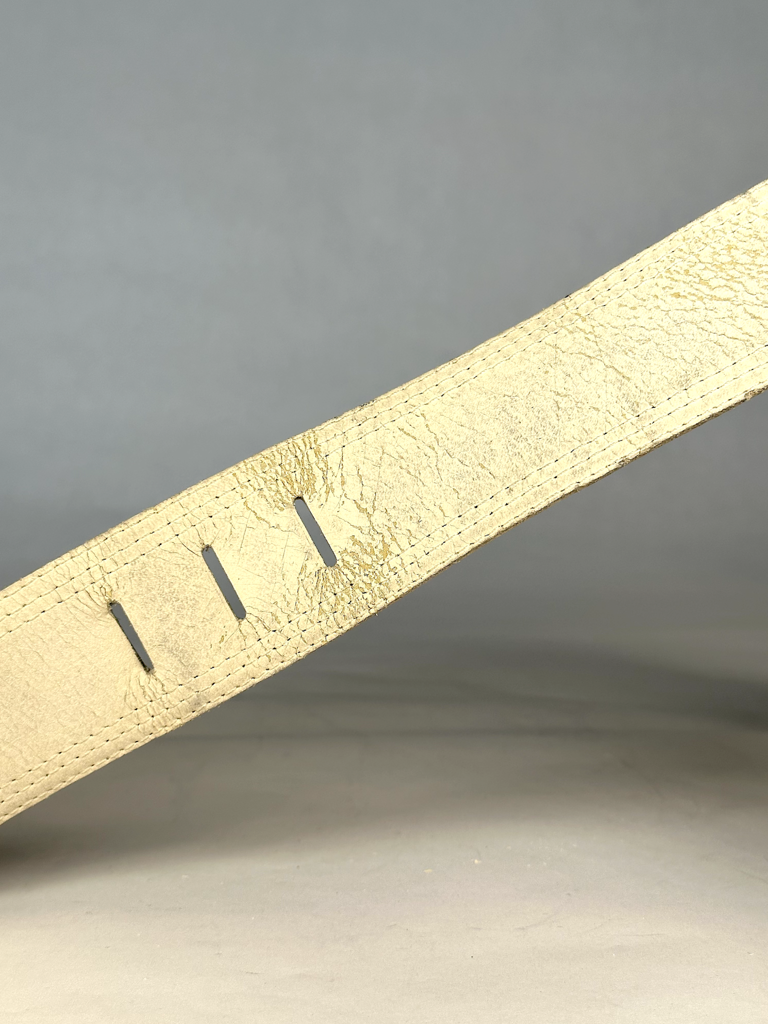 Vintage Saint Laurent Ivory Belt - S