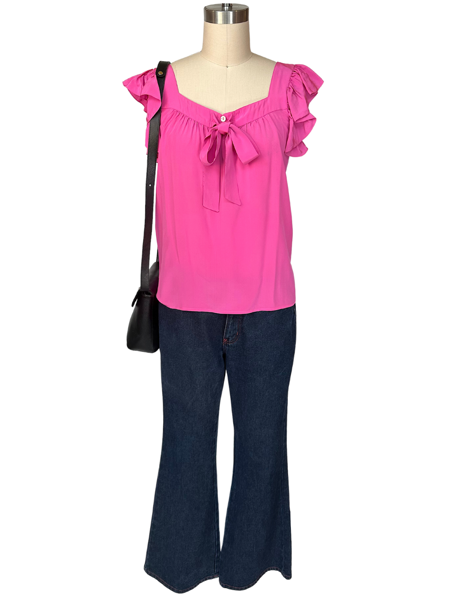 Vintage Silk Yves Saint Laurent Pink Blouse - S - M