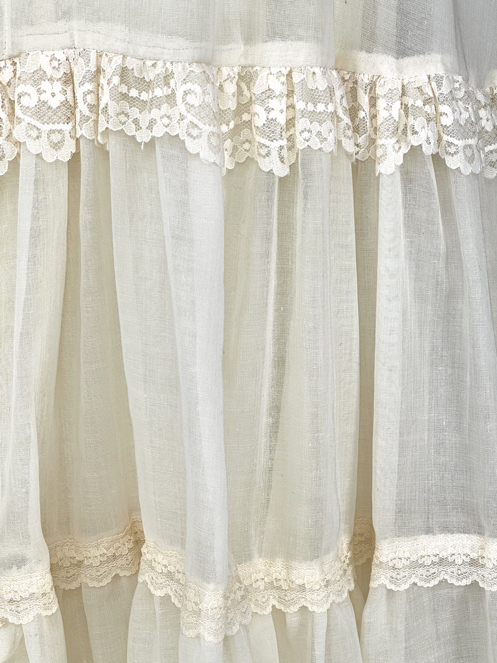 Vintage Gunne Sax Lace Maxi Cottagecore Dress - S - S/M