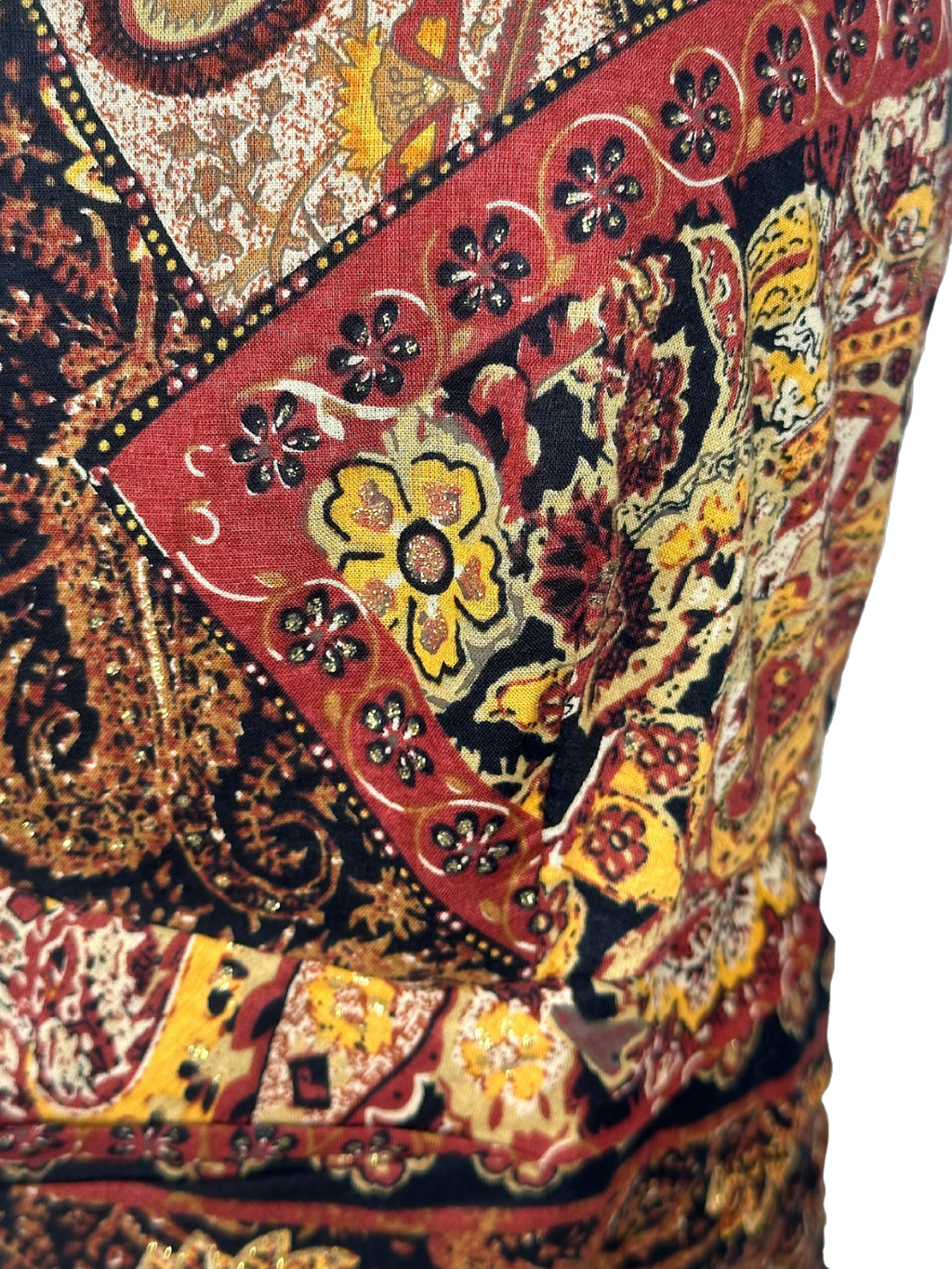 Vintage 1990s Positive Attitude Paisley Halter Dress - S - M