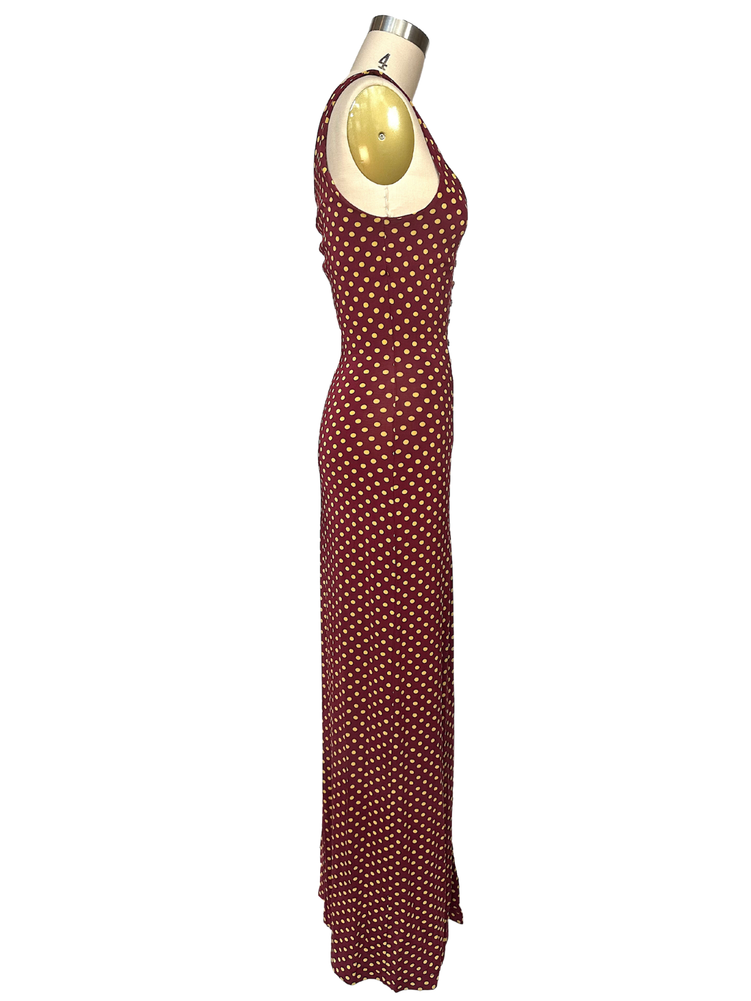 Vintage 90s Plein Sud Polka Dot Maxi Dress - S - S/M