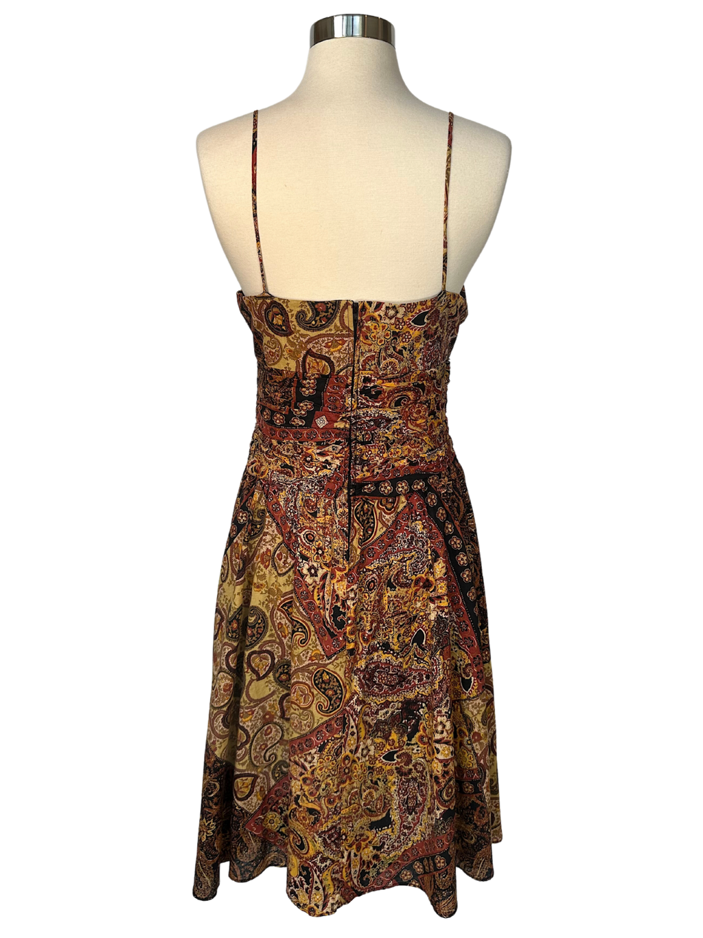 Vintage 1990s Positive Attitude Paisley Halter Dress - S - M
