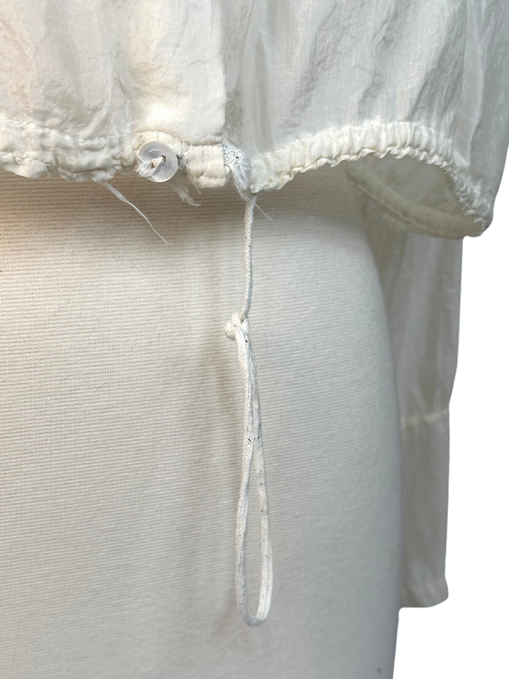 Vintage 1920s Embroidered Cotton Voile Blouse