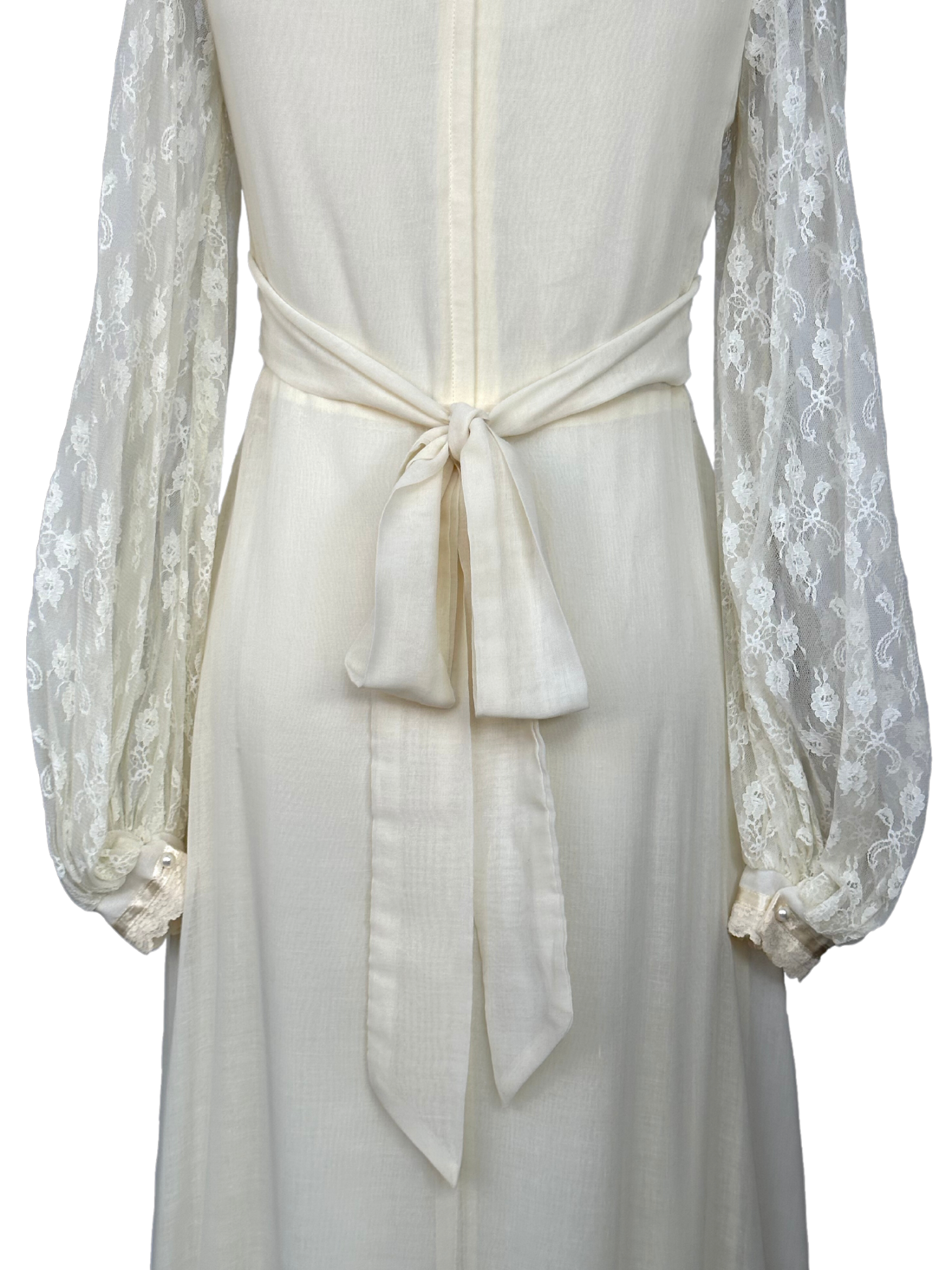 Vintage Gunne Sax Lace Maxi Cottagecore Dress - S - S/M