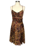 Vintage 1990s Positive Attitude Paisley Halter Dress - S - M