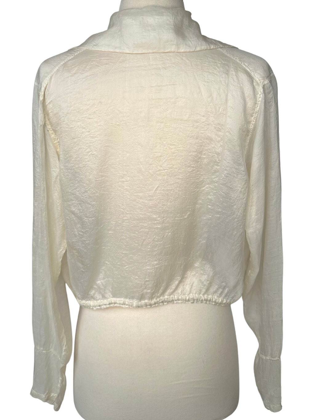 Vintage 1920s Embroidered Cotton Voile Blouse
