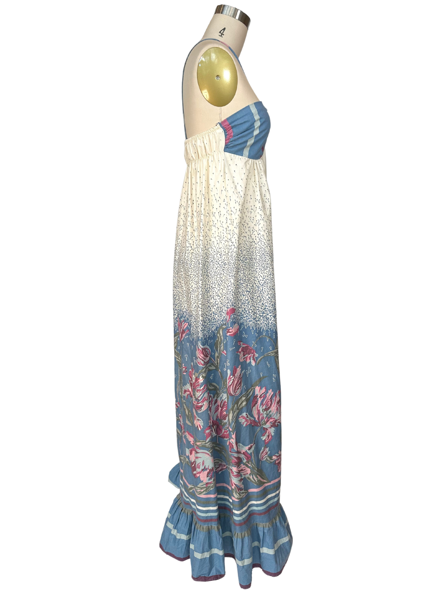 Vintage 1970s Gillian & O'Malley Hippy Maxi Dress - S