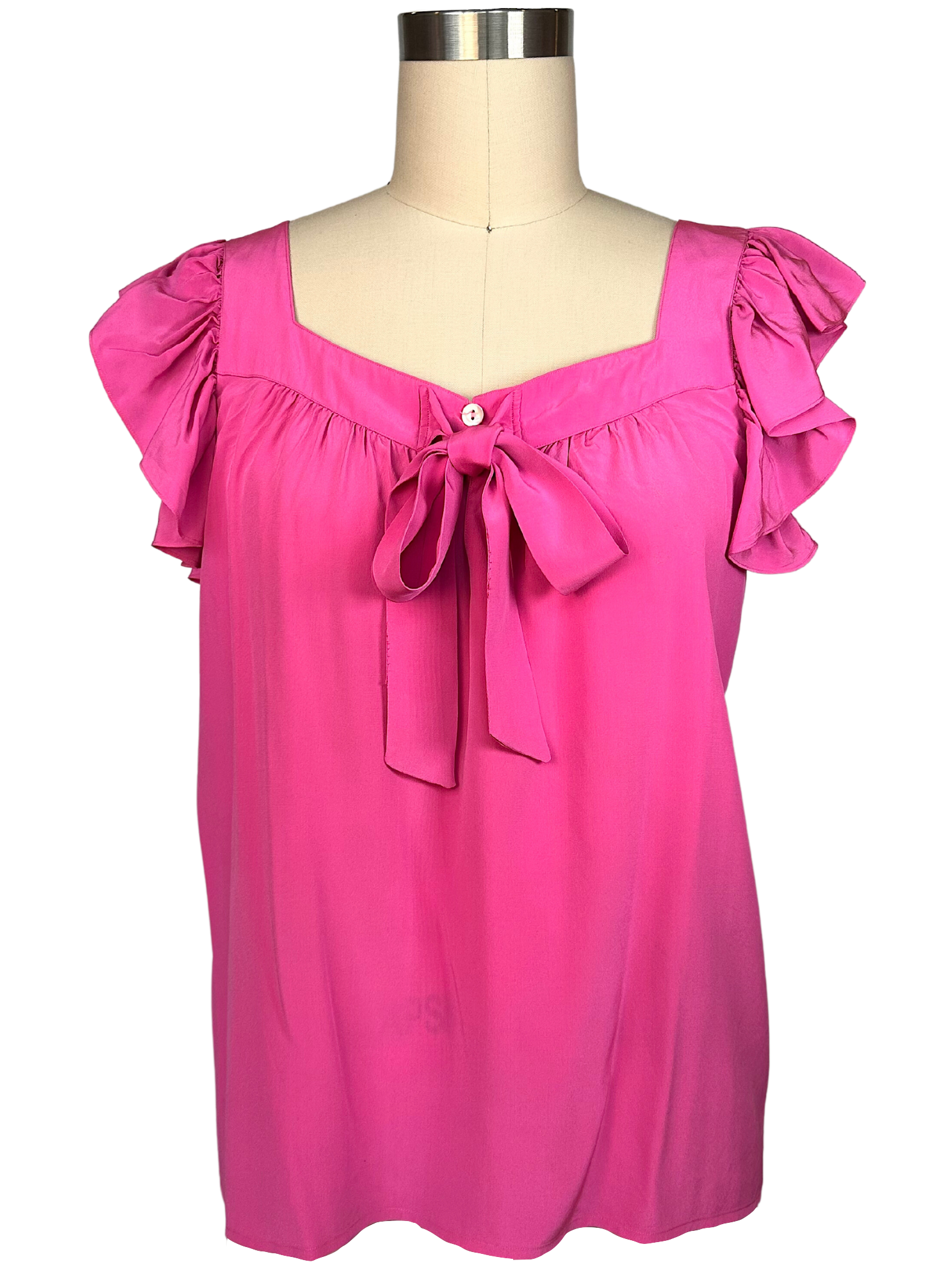 Vintage Silk Yves Saint Laurent Pink Blouse - S - M