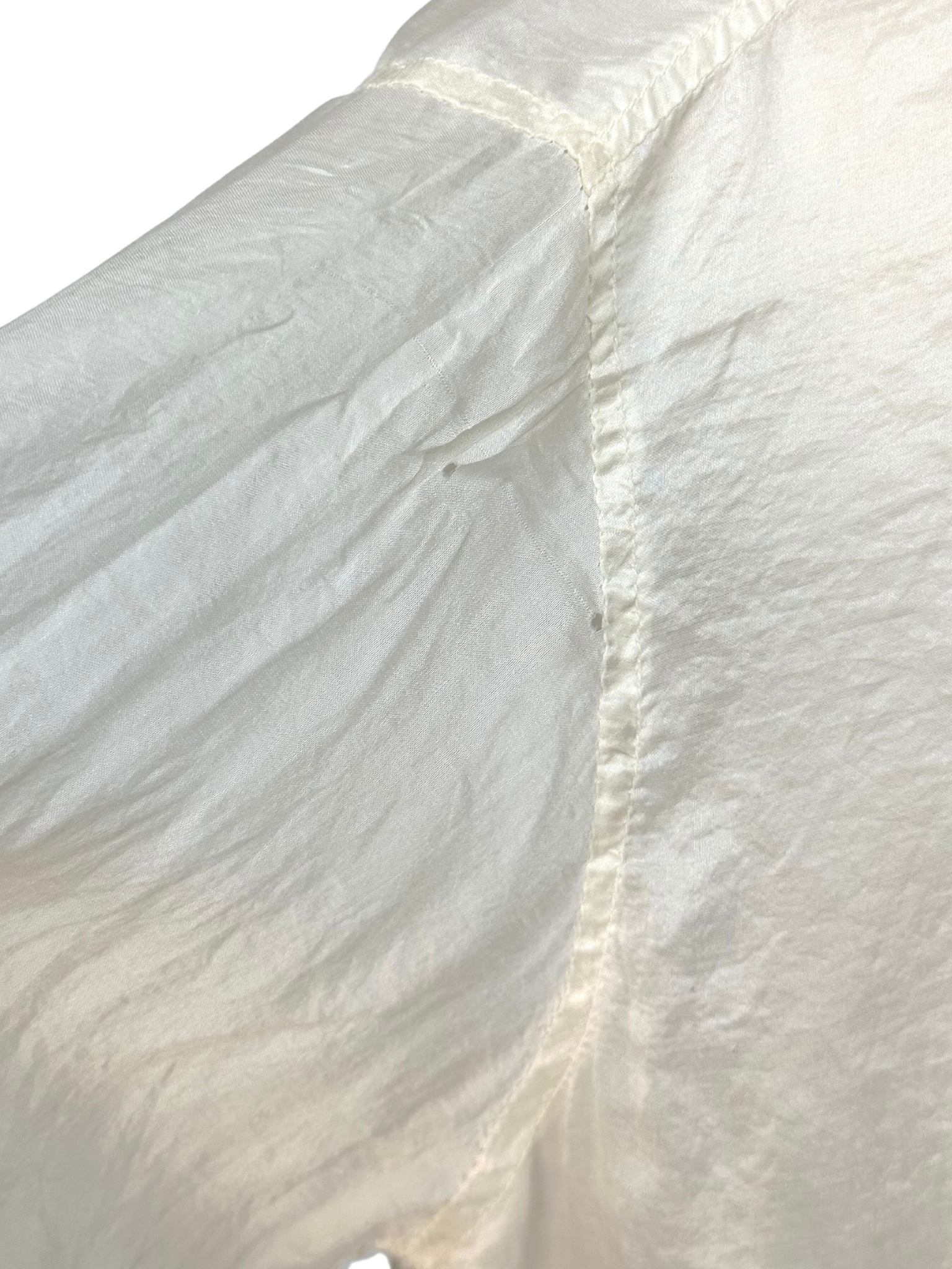 Vintage 1920s Embroidered Cotton Voile Blouse