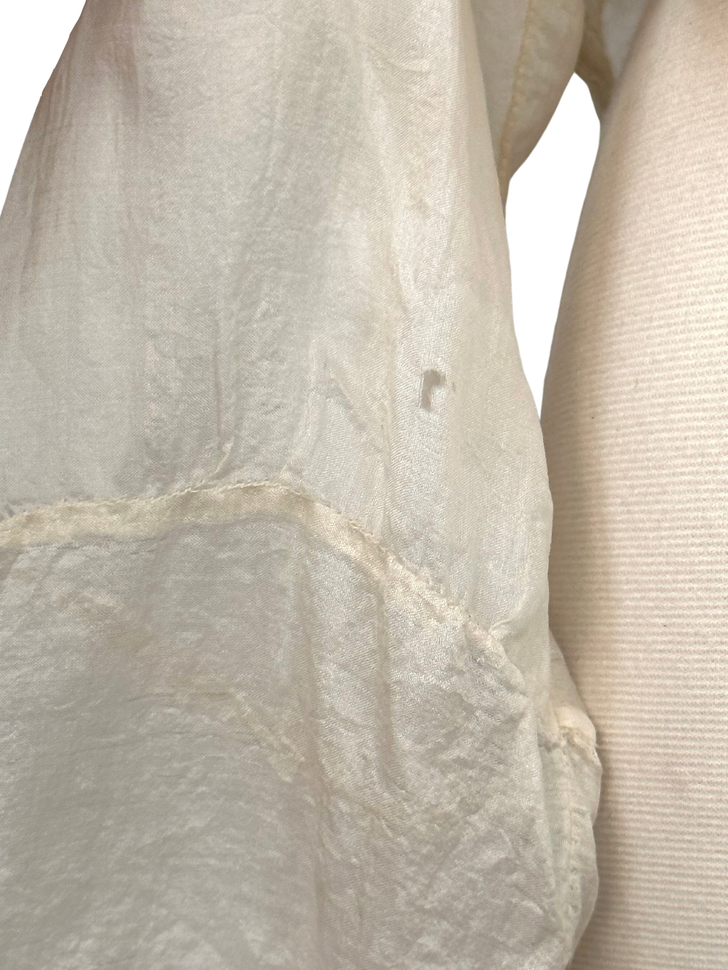 Vintage 1920s Embroidered Cotton Voile Blouse