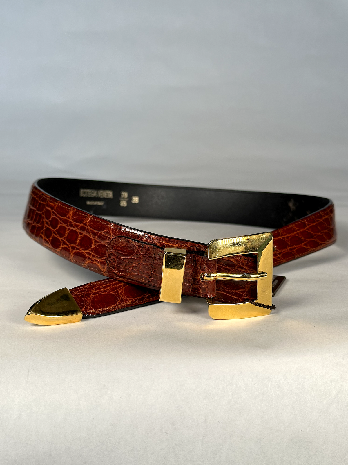 Vintage red skin belt by Bottegaveneta Bottega Veneta 2006 S/S Runway Poppy Red Velvet Silver  main image 2