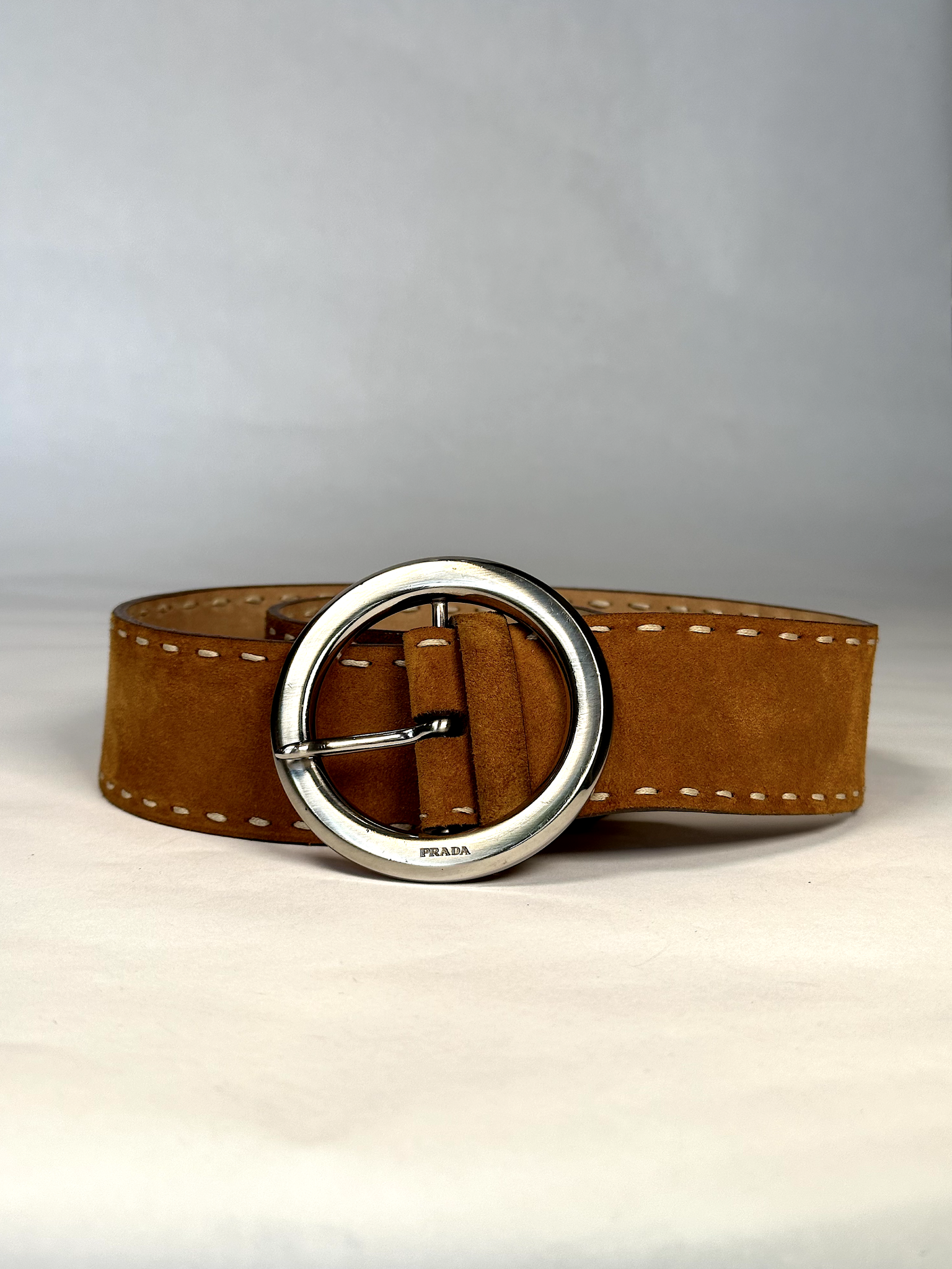 Vintage Prada Suede Belt - S