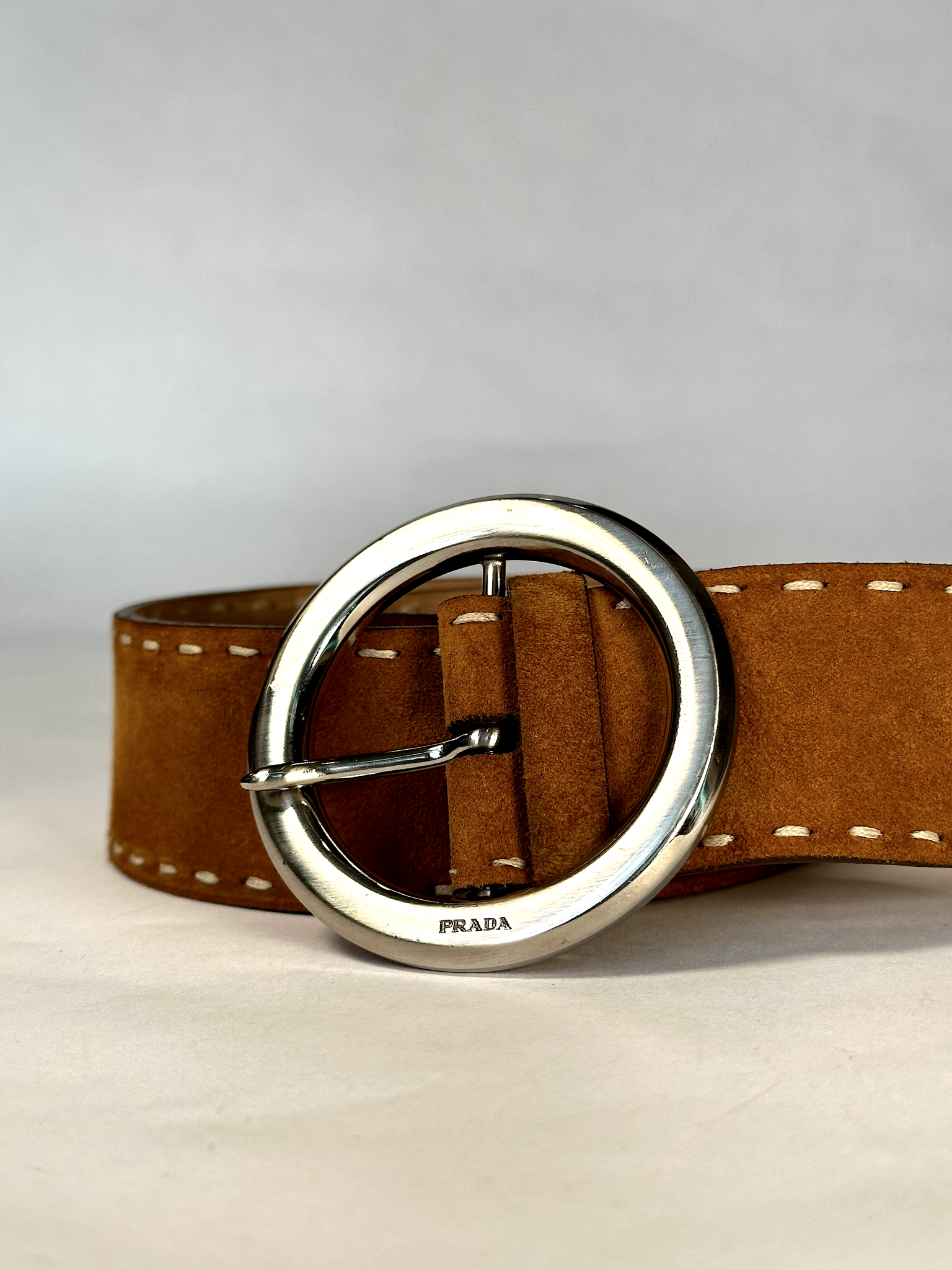 Vintage Prada Suede Belt - S