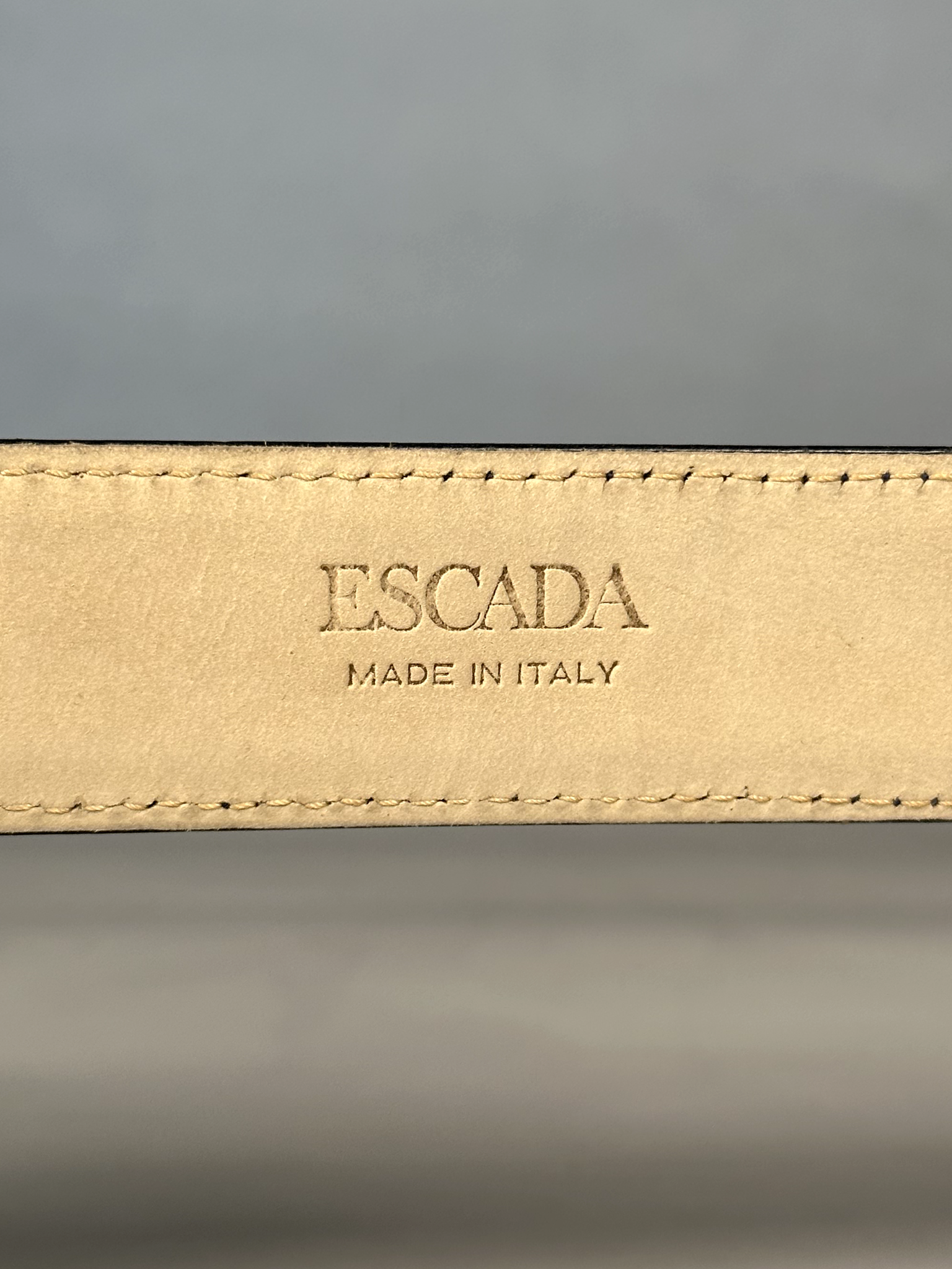 NWT Y2K Escada Blue Leather Belt - S