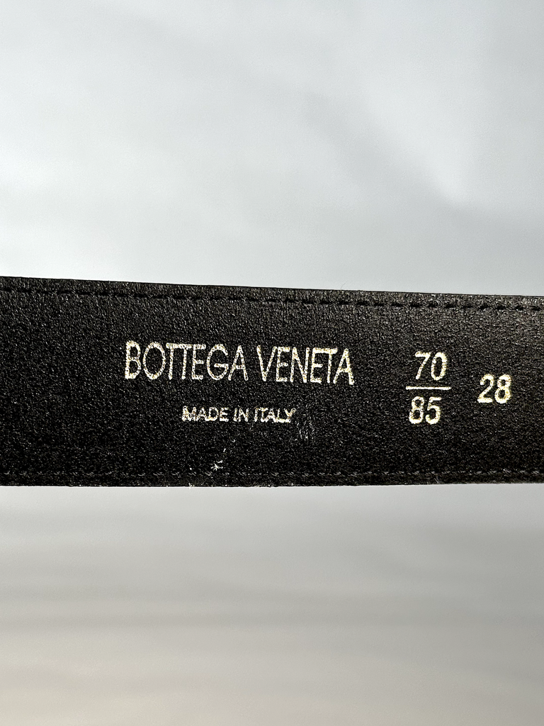 NWT Bottega Veneta Red Brown Leather Belt - S