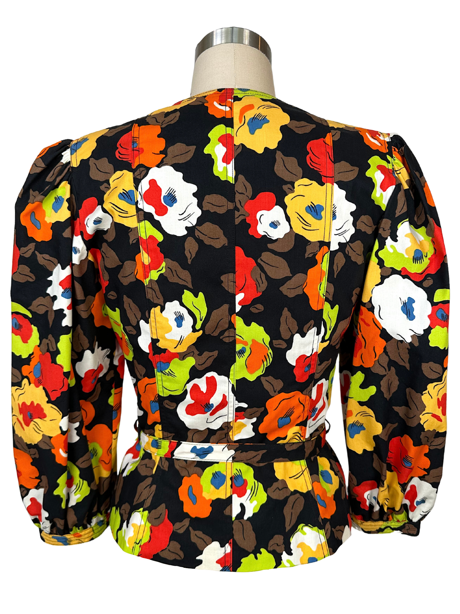 Vintage 1990s Sweet Guy Laroche Floral Blazer and Scarf - M