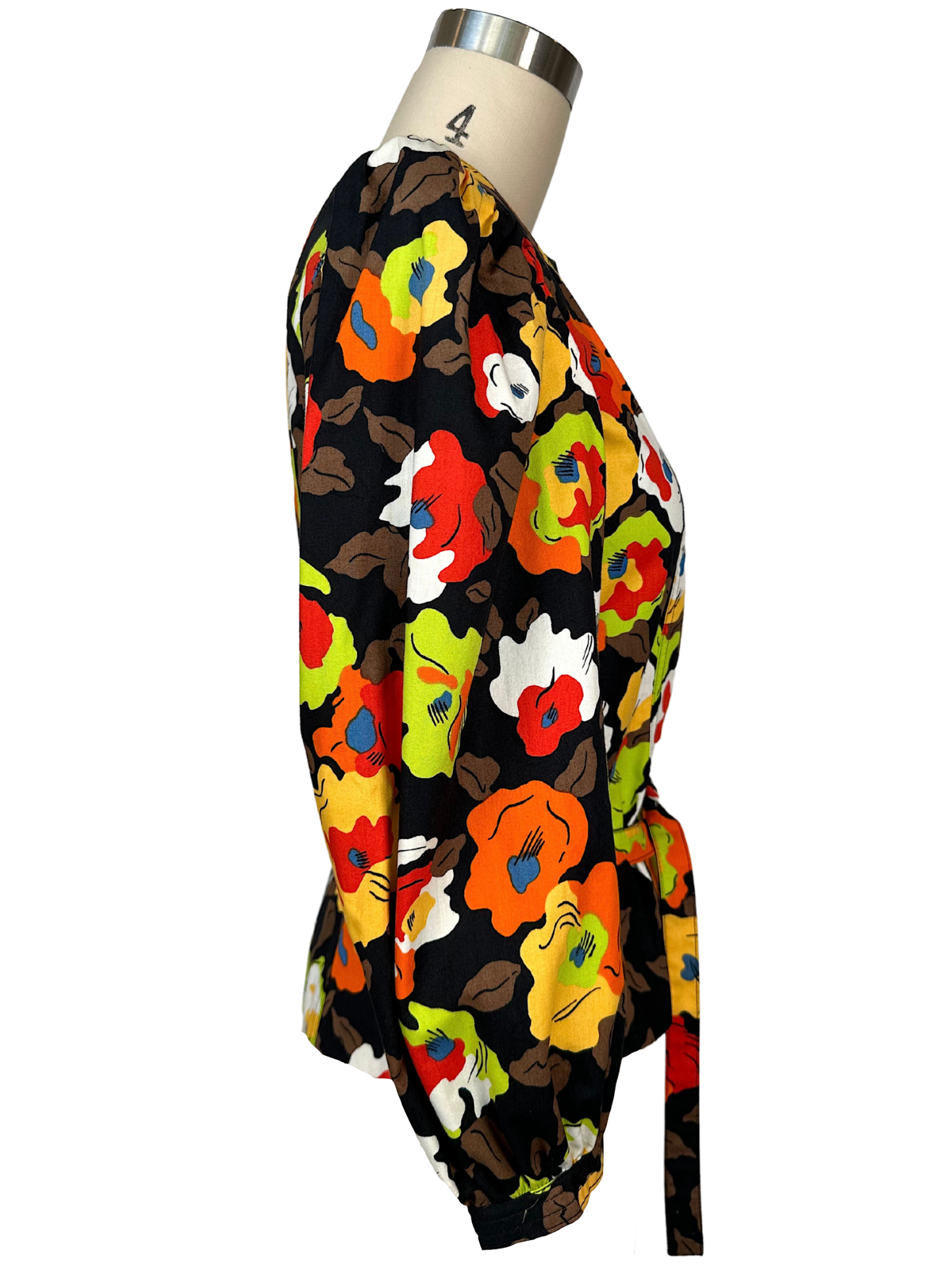 Vintage 1990s Sweet Guy Laroche Floral Blazer and Scarf - M