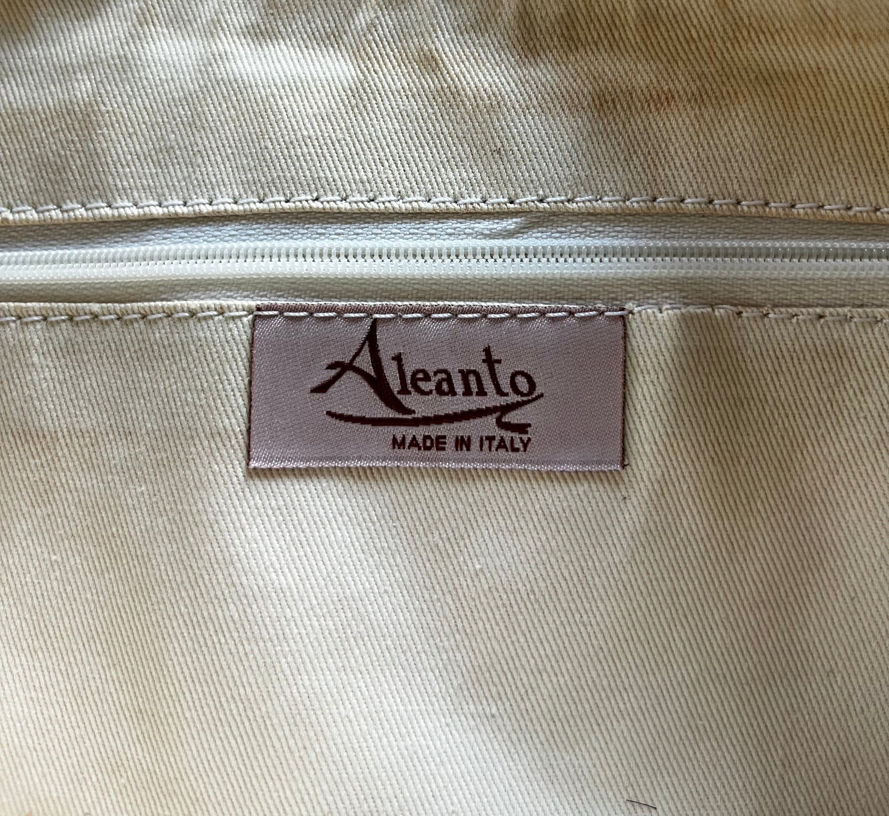 Y2K Italian fairy festival silver leather and floral canvas slouchy shoulder bag