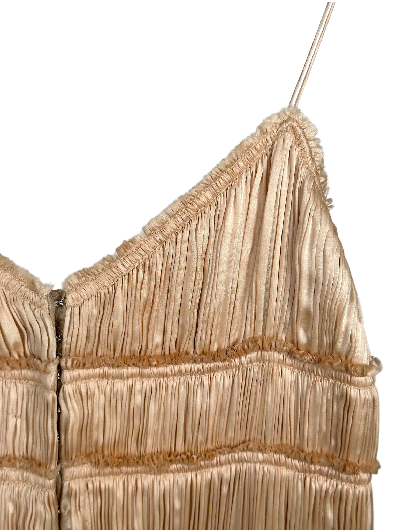 Vintage One of a kind!  Isabel Toledo Silk Ruffled Dress - XXS - XS