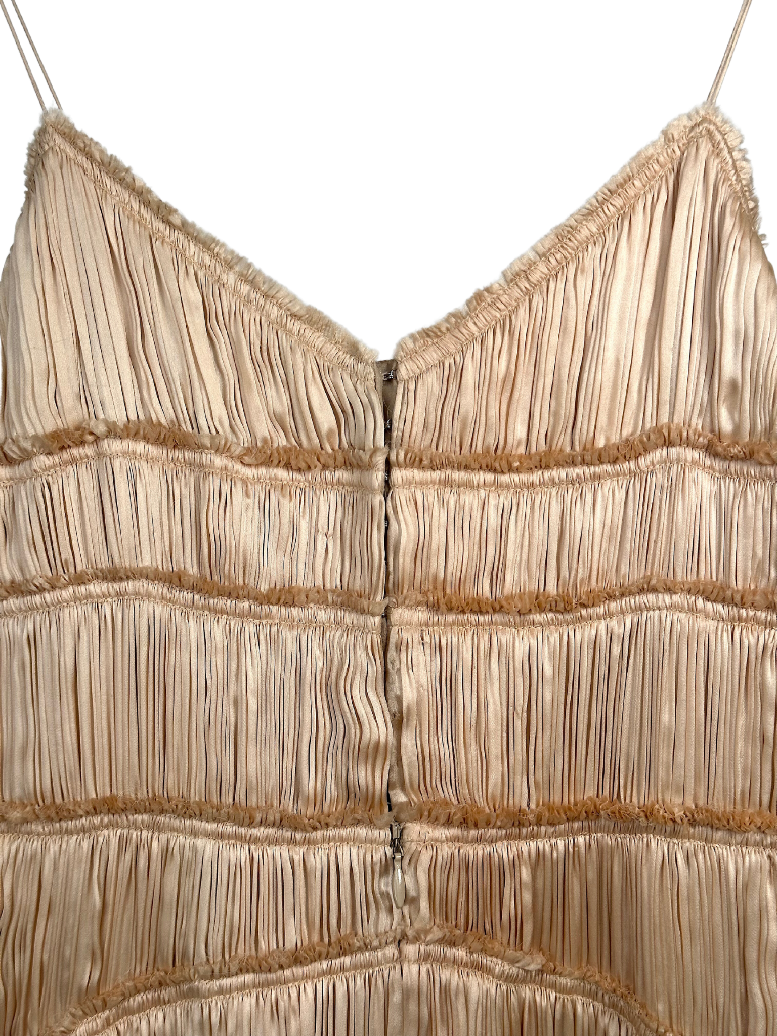 Vintage One of a kind!  Isabel Toledo Silk Ruffled Dress - XXS - XS