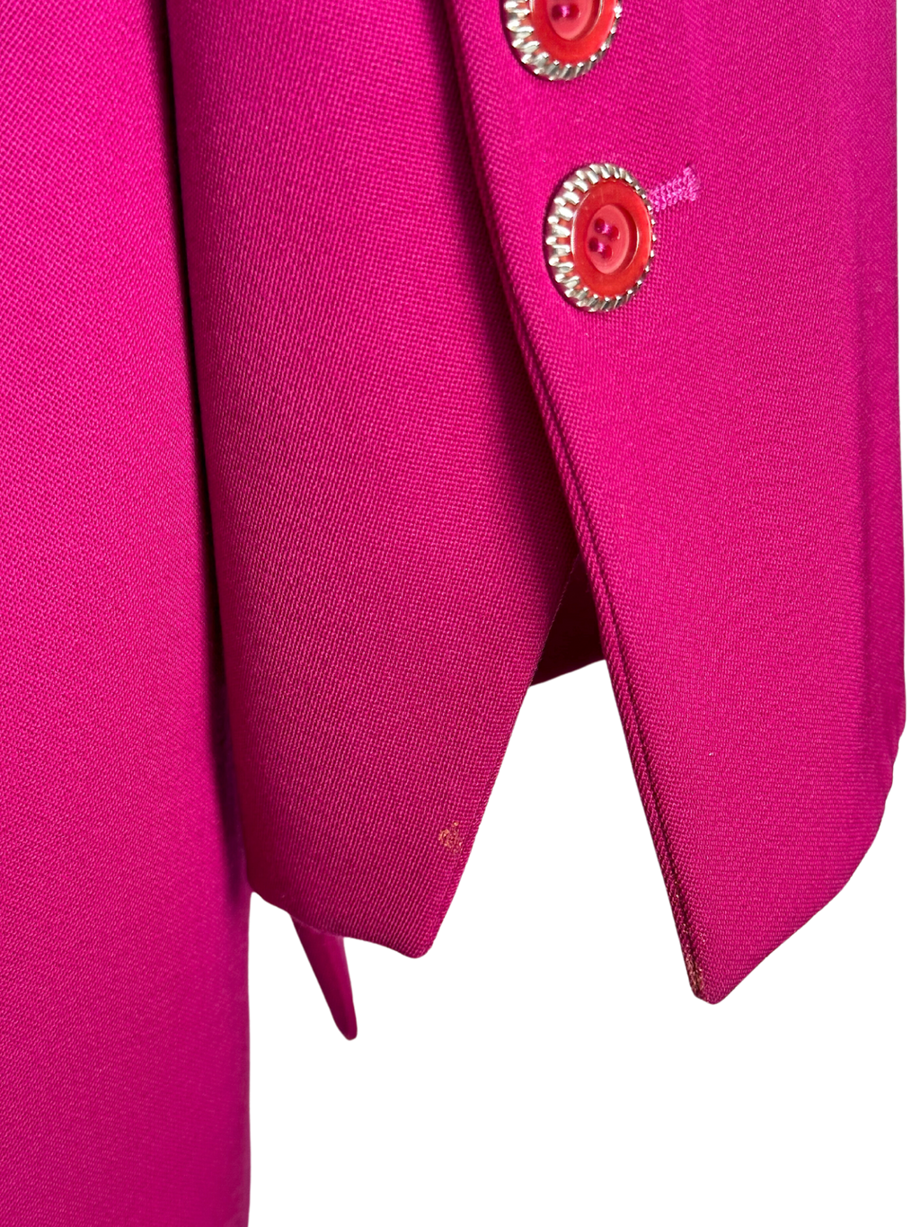 Vintage 1990s Karl Lagerfeld Fuchsia Blazer Jacket - L - XL