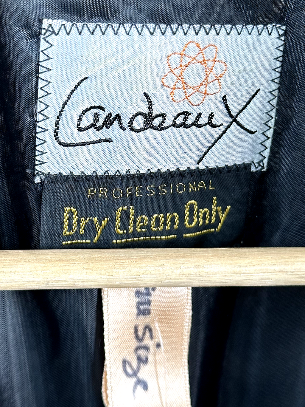 Vintage Landeaux Black Dress with Gold Detailing - M - L