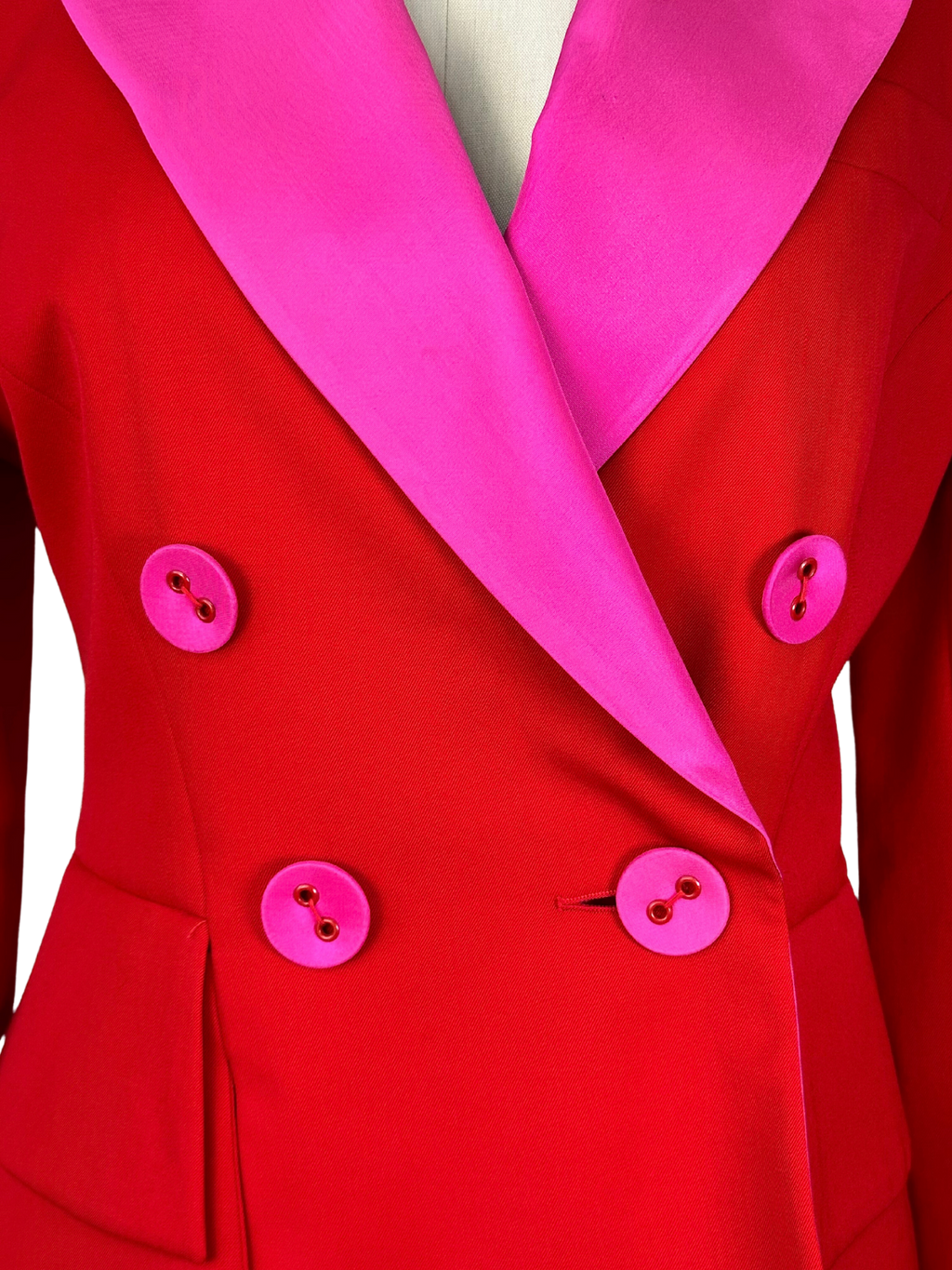 Rare vintage Lolita Lempicka Red and Pink Blazer - M