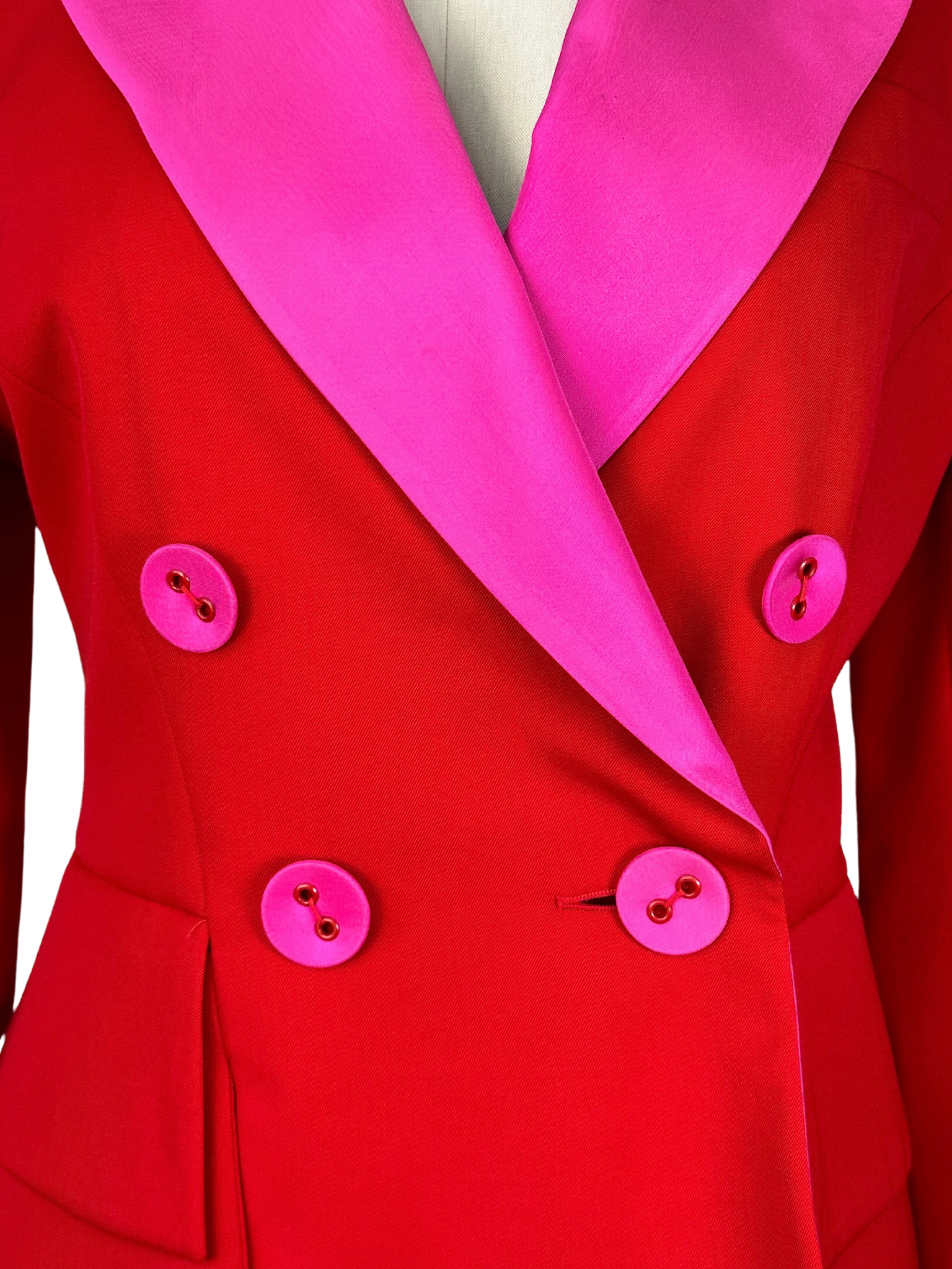 Rare vintage Lolita Lempicka Red and Pink Blazer - M