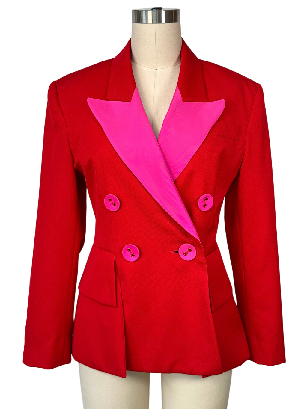 Rare vintage Lolita Lempicka Red and Pink Blazer - M