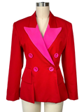 Rare vintage Lolita Lempicka Red and Pink Blazer - M