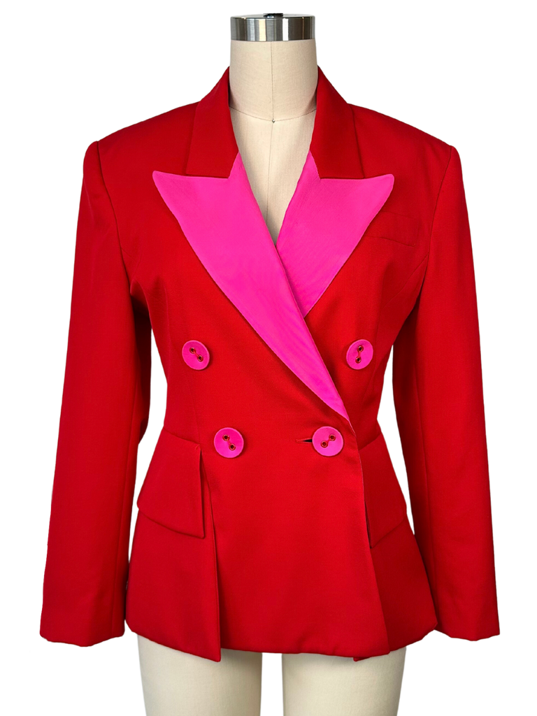 Rare vintage Lolita Lempicka Red and Pink Blazer - M