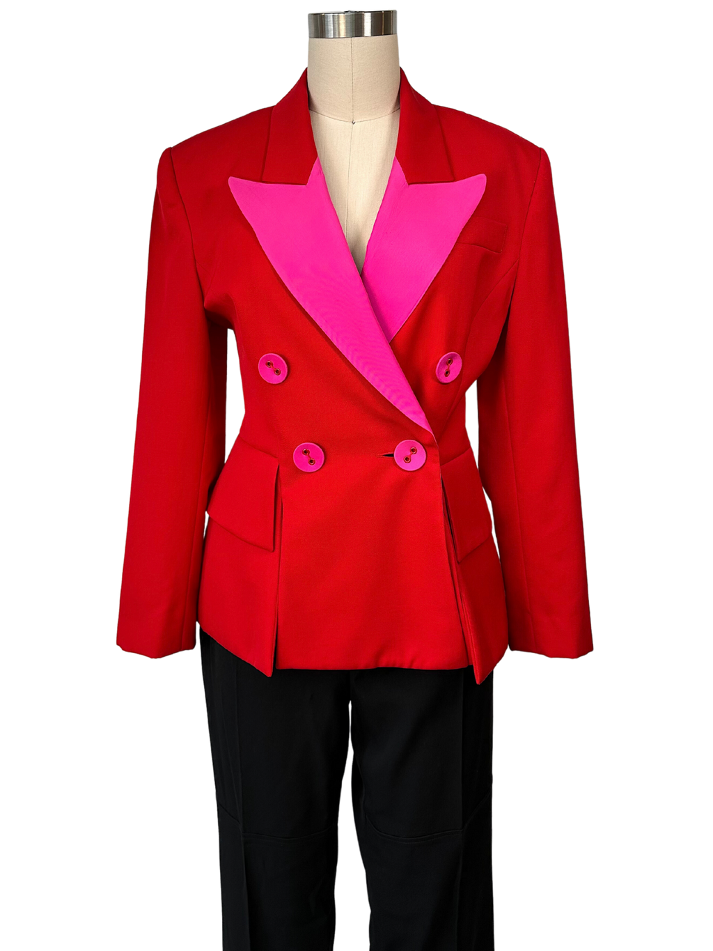 Rare vintage Lolita Lempicka Red and Pink Blazer - M
