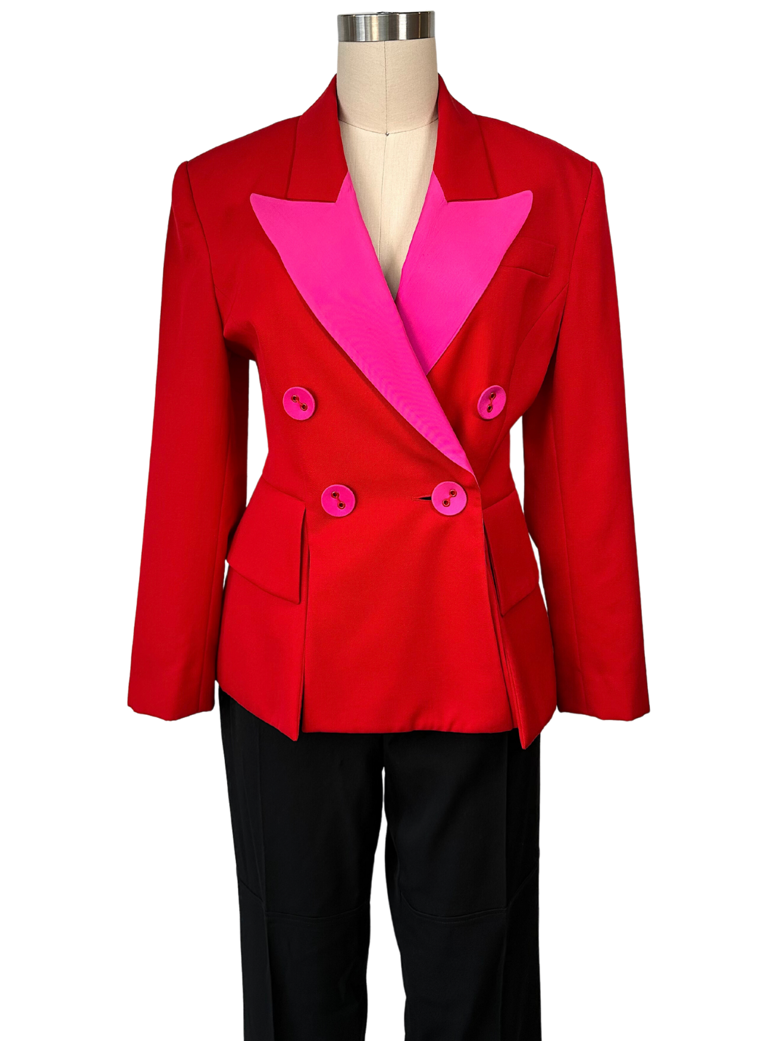 Rare vintage Lolita Lempicka Red and Pink Blazer - M
