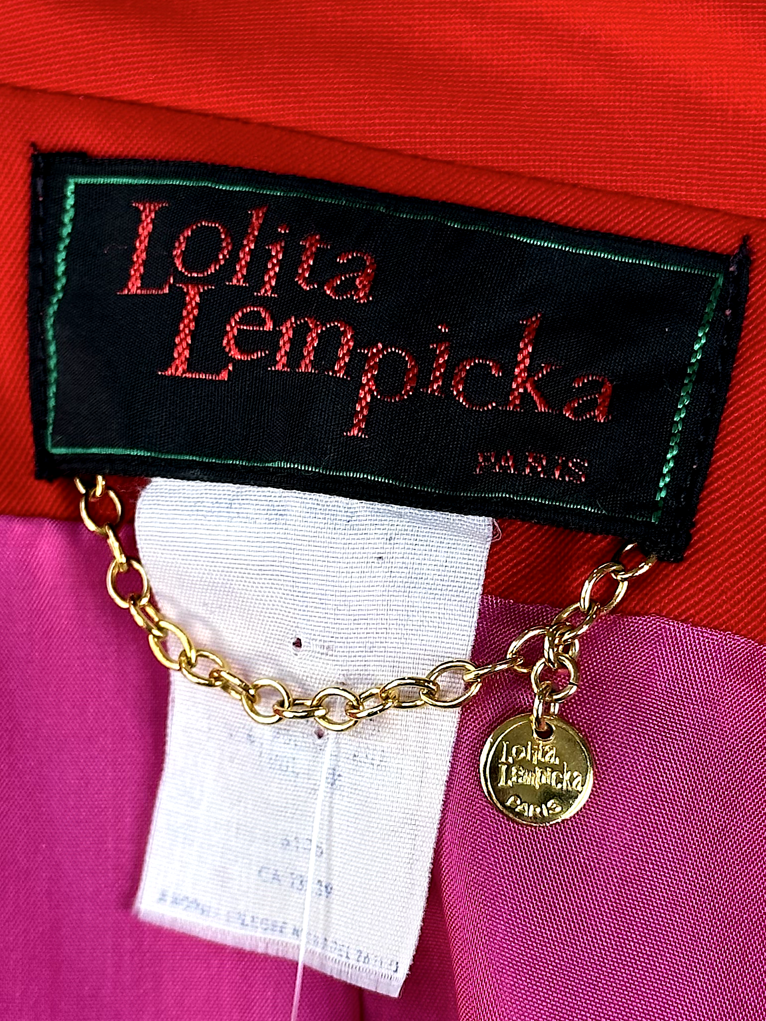 Rare vintage Lolita Lempicka Red and Pink Blazer - M