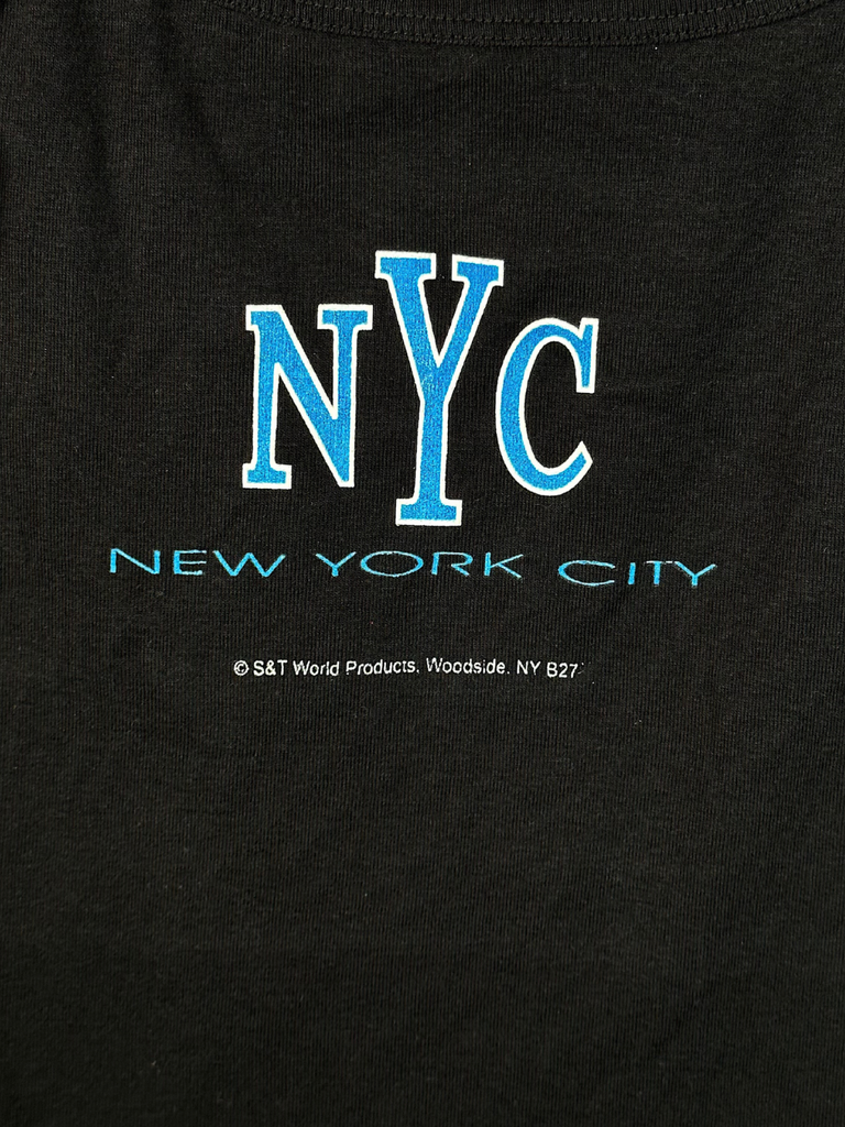 Vintage 1990s NYC Black and Blue Tank - S