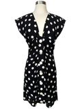 Vintage Yves Saint Laurent Polka Dot Dress - M