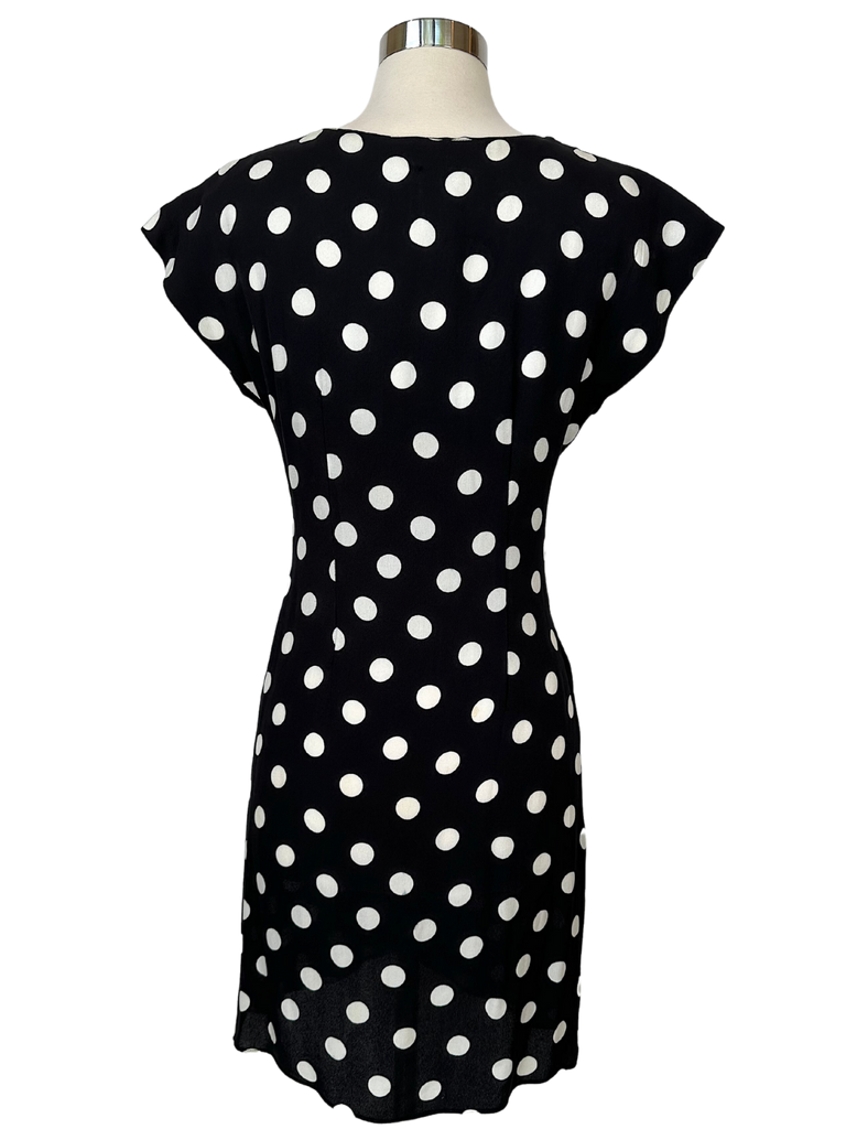Vintage Yves Saint Laurent Polka Dot Dress - M