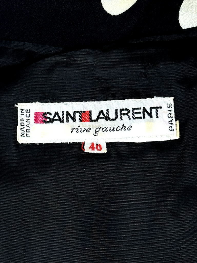 Vintage Yves Saint Laurent Polka Dot Dress - M