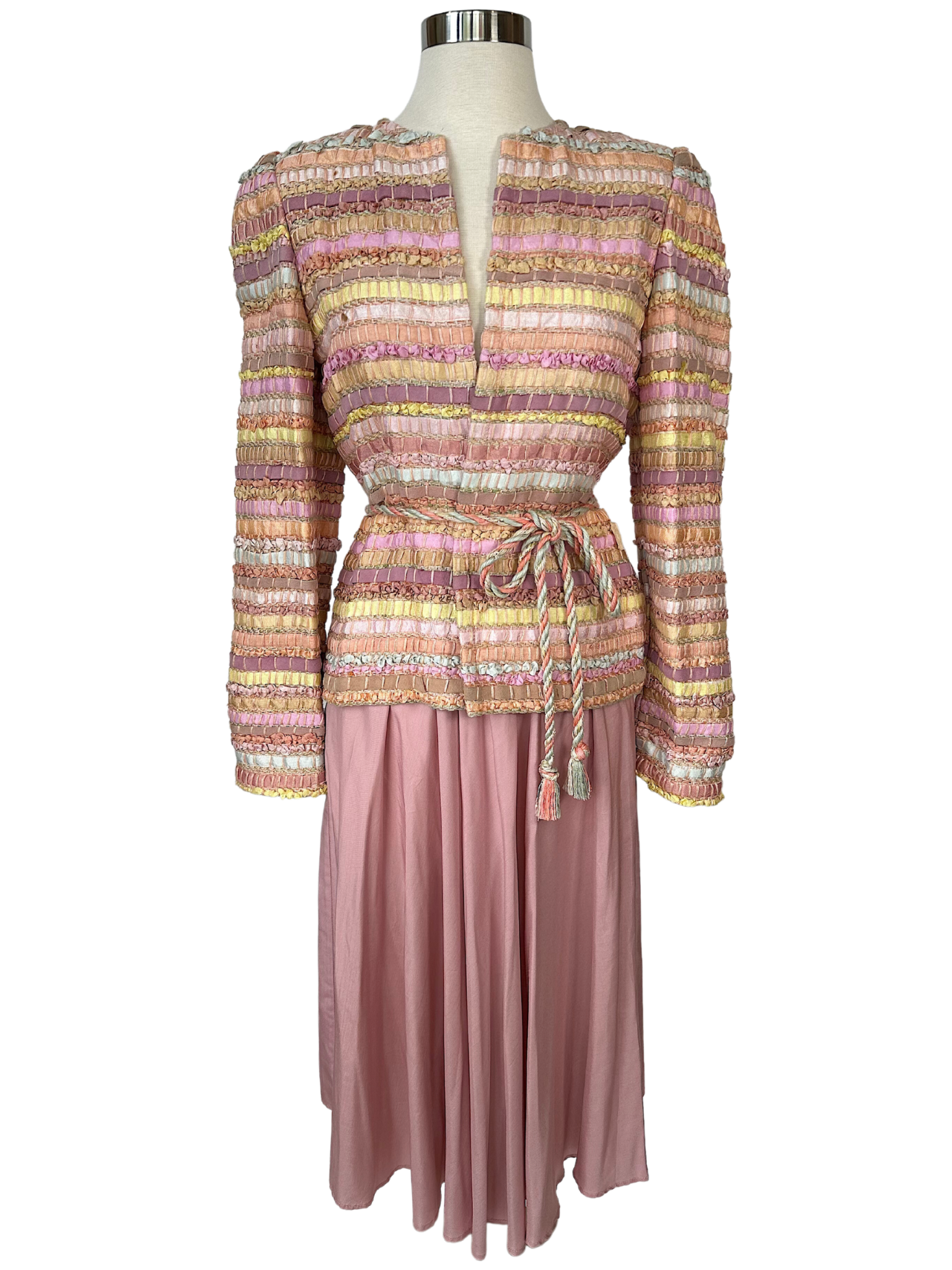 Rare vintage Schjelde Two Piece Set with Belt - M - L