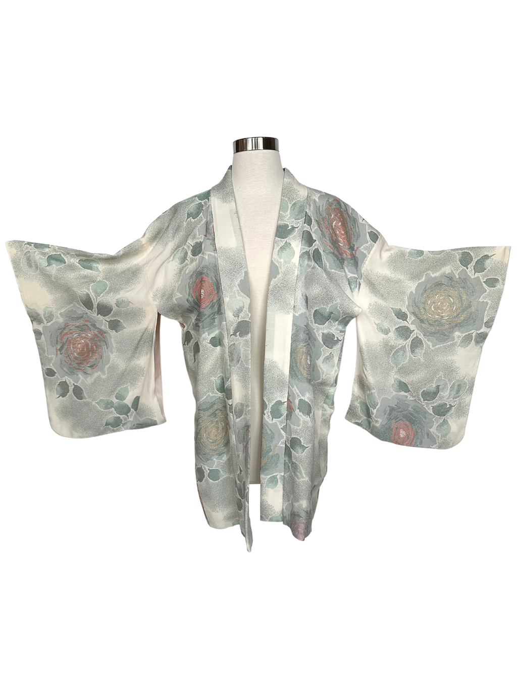 Vintage Heavy Long Sleeved Silky Kimono - OS