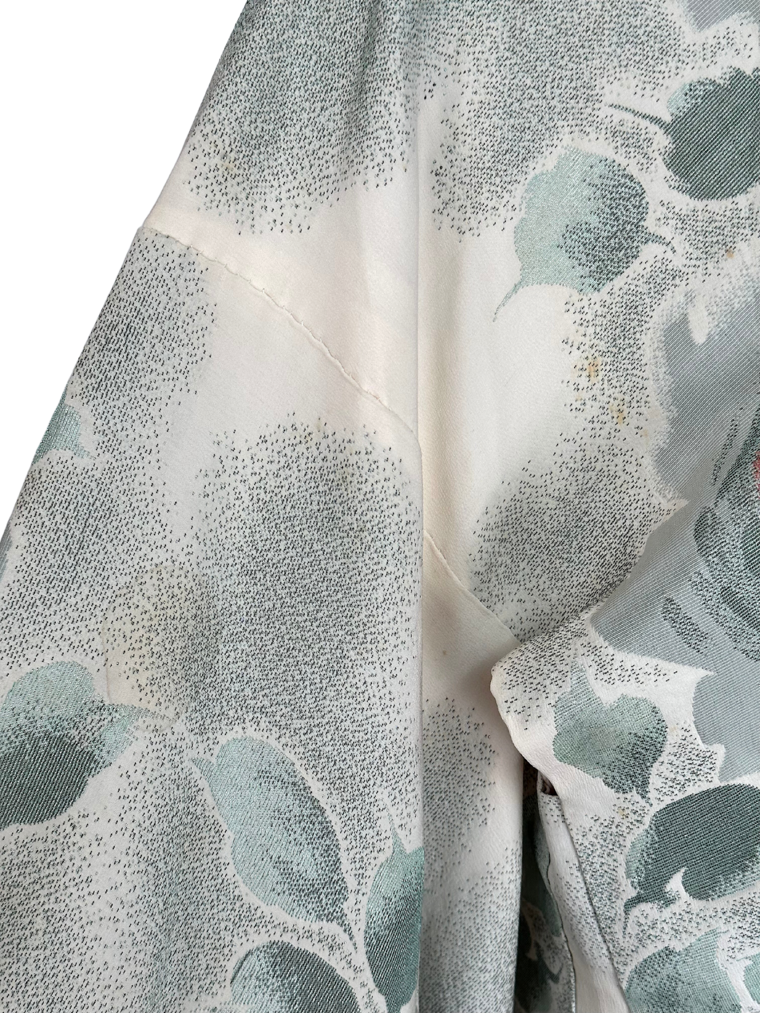 Vintage Heavy Long Sleeved Silky Kimono - OS