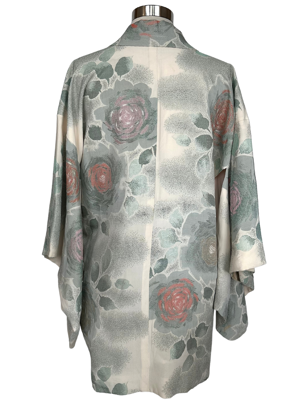 Vintage Heavy Long Sleeved Silky Kimono - OS