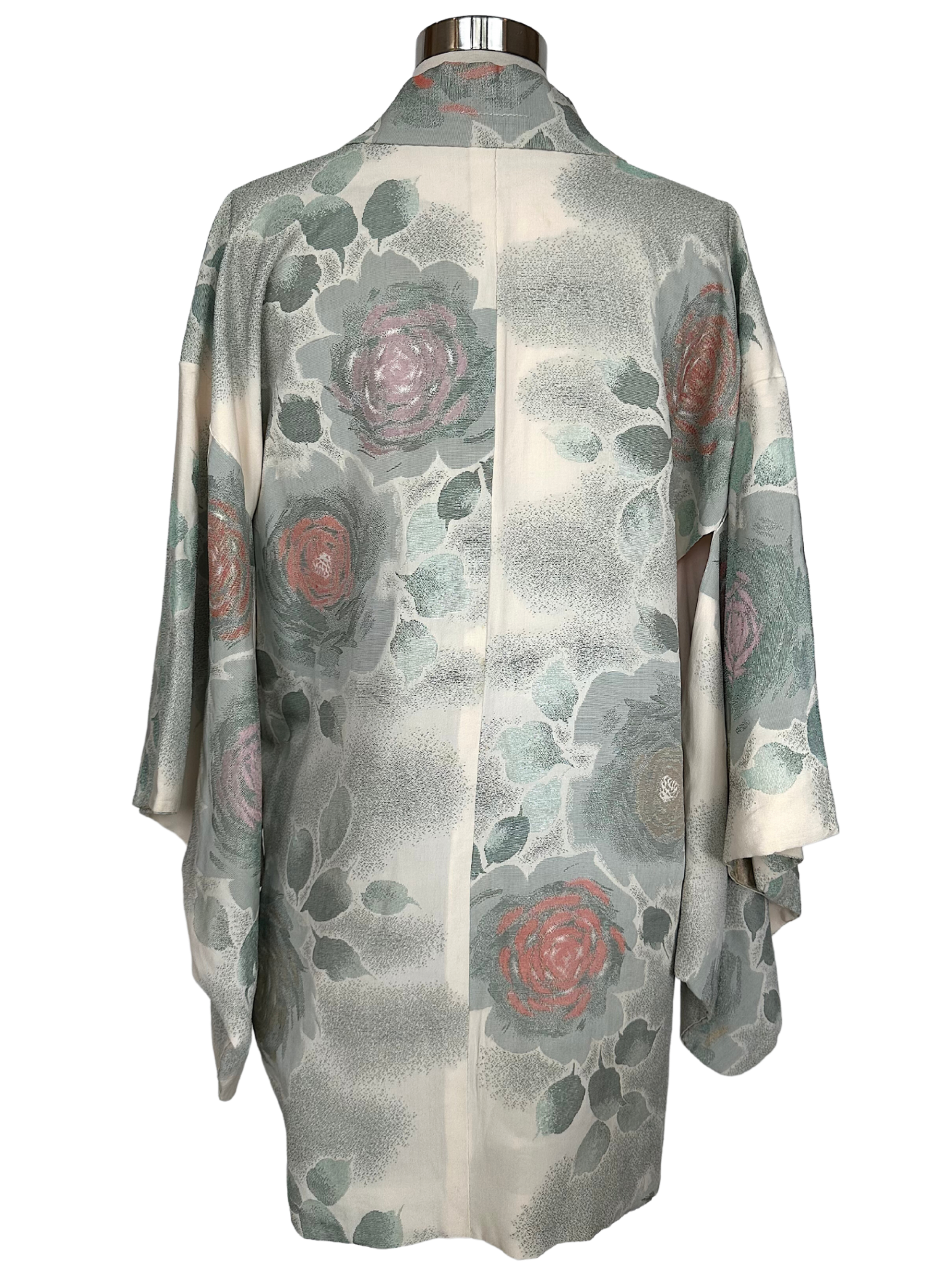Vintage Heavy Long Sleeved Silky Kimono - OS