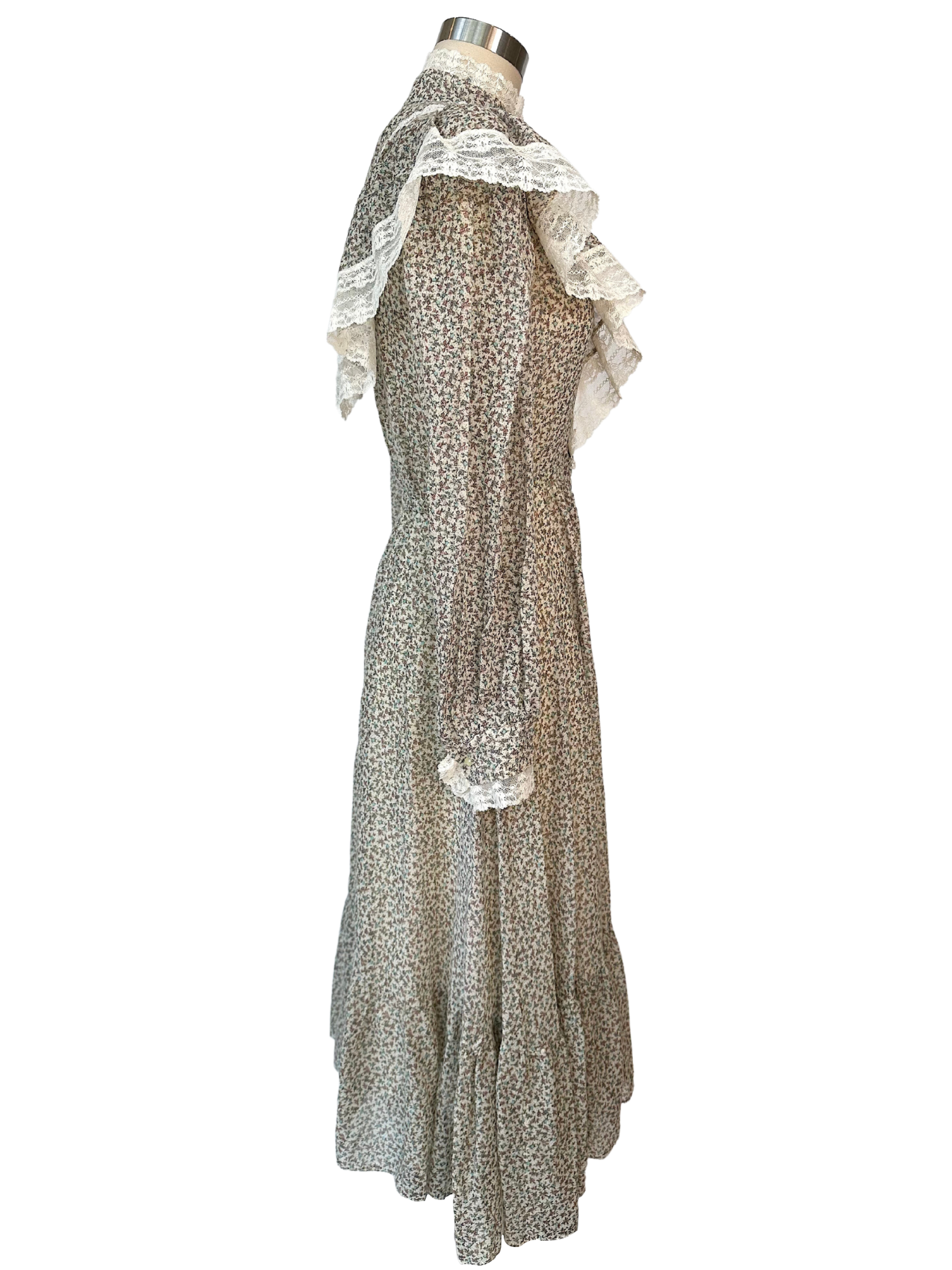 Vintage Floral Cottagecore Prairie Dress - S